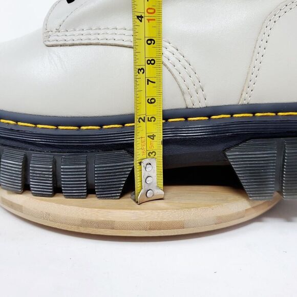 Dr Martens Audrick Quad Boots Women 12 Platform Cobblestone Grey Chunky Lug Boot - Picture 7 of 16